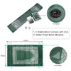 Muslim Prayer Carpets Rug Polyester Portable Braided Mats Simply Print with Compass XC0824