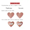 50 300st 3 färger Scratch Off Stickers Heart Shape Labels Sticker DIY Handmased For Game Sticker Stationer 220716