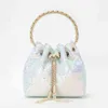 Bolsas de lantejoulas de lantejoulas brilhantes de bolsas Mulheres de luxo com borla de cristal de cristal de luxo Holdre