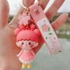 Portachiavi Cartoon Cherry Blossom Girl Doll portachiavi ragazza cuore adorabile ciondolo borsa per auto regalo creativo ornamento personalità