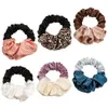 Faixa de cabeceira sem calor feminino Mulheres macias Iron Acessórios preguiçosos Fabric Elastic Hair Band Ties Girls Satin Scrunchies Rolos de cabelo M4164