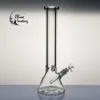 12 "Beaker Bong fajki wodne fajki wodne bongs łapacz lodu grubość szkła do palenia z 3-calową szklaną misą Downstem