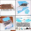 Baking Pastry Tools Bakeware Kitchen Dining Bar Home Garden 62Pcs Cake Decorating Nozzle Sets Diy Bag Cream Dhset