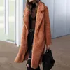 2022 Autumn Long Winter Coat Woman Faux Fur Coat Women Warm Ladies Teddy Jacket Female Plush Coats Outwear
