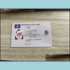 50Pcs Santa Claus Flight Cards Sleigh Riding Licence Tree Ornament Christmas Decoration Old Man Driver License Entertainment Props Drop Deli