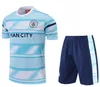 23 24 HAALAND Soccer Jersey Survêtement De Bruyne Mans Villes Grealish Soccer Jerseys Mahrez Foden 22 23 Uniformes de football Costume d'entraînement à manches courtes Sportswear