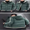 parkas casaco de inverno preto jaqueta puffer jaquetas masculinas casacos com capuz zíper regulares bolsos de fibra de poliéster jaquetas masculinas de outono tamanho grande 8XL