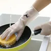 Кухонные блюдо для мытья перчатки в перчатках для мытья посудомоечных блюд перчатки для стиральных громкости для очистки шлифов для домашнего хозяйства SN4716