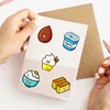 Pack of 50Pcs Wholesale Cute Dessert Stickers No-Duplicate Waterproof For Luggage Skateboard Notebook Helmet Water Bottle Phone Car decals Kids Gifts