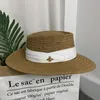 2021 Fashionwoven Widebrimmed Hat Sun Hat Summer 여름 여성 Bee Wide Cap Parentc