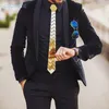 Bow Ties Unique Design Acrylic Mirror Men Skinny Slim Fit Zigzag Necktie Bling Metallic Premium Packaging