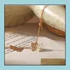 Anklets Jewelry Temperament 중공 나비 패션 풋 체인 골드 시어 비치 anklet for Women Drop Delivery 2021 QW8DJ