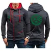 Vestes pour hommes Maccabi Haifa pour hommes Manches longues Diagonal Zipper Prints Hoodies Sweats à la mode Sportswears Pullover Tops Vêtements