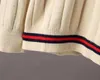 2022 디자이너 스웨터 럭셔리 남자와 여자 그라디언트 자카드 편지 남자 파리 패션 최고의 품질 티셔츠 거리 긴 슬리브 뱀