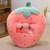 Cushion/Decorative Pillow Lovely Fruit Snack Plush Bag A Of Mini Balls Doll Pudding Toys Girl Gift Carrotn Banana Avocado Nap PillowCushion/