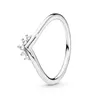 Nouveau Populaire 925 Sterling Silver Plaqué Anneaux Étincelant Arc Noeud Empilable Anneaux Cubique Zircone Femmes Hommes Cadeaux Pandora Bijoux Promotions