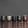 1 stks 3 stks Japanse stijl keramische koffiebeker Porselein Persoonlijke single Pottery Tea Cups Drinkware Wijn Mok Water Mokken Groothandel 220624
