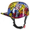 Capacetes de motocicletas capacete de face aberta vintage boné de beisebol meio homem homem para scooter ciclomotor de rua Jet Casco