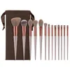 13 Pack Soft Fluffy Makeup Brush Set For Cosmetics Foundation Blush Powder Eye Shadow Kabuki Blending Brush Beauty Tools5269448