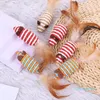 Cat Toys смешные мыши мыши с длинными хвостовыми мышами со звуком мягкой настоящей меховой скрипучей игрушки для кошек собак 66