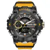 Funkcja sportowa obserwator elektroniczny Nowy pojedynczy ruch męski zegarek świetny Waterproof Watchetl1