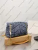 LouLou Quilted Leather Chain Bag: Soft Lambskin, Vintage Design for Women's Shoulder & Crossbody Style