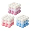 Petite bougie Cube à bulles en cire de soja, bougies parfumées d'aromathérapie, cadeau d'anniversaire relaxant, 1 pièce 2206069162594