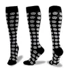 Компрессионные носки для женщин и мужчин Нейлоновые ноги Поддержка наружных чулок Хэллоуин Счастливый забавный носок оптом