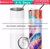 Subilation gobelers 20 oz en acier inoxydable double mur bitelles à eau isolées tasses sublimation tasses