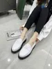 Famous brand women's high quality cowhide shoes Designer TopSelling platform height increasing non-slip loafers for women girl wholesale casual office shoes