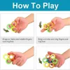 3pcs/set Anti-Stress Magnetic Rings Fidget Unzip Toy Party Favor Magic Tools Children Magnetic Ring Finger Spinner Adult Decompression Toys