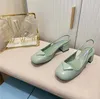 2022 zapatos de boda de fiesta de diseñadores de alta calidad, sandalias de mujer para novia, vestido Sexy a la moda, tacones con punta estrecha, brillo de cuero, tamaño 35-41