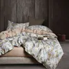 Multic Color Leaf Birds Print Bedding Set Luxury Egyptian Cotton Soft Queen King Size Sets Bed Sheet Duvet Cover Set