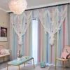 Curtain & Drapes Luxury European Lace Embroidered Double-Layer Blackout Curtains Custom For Living Room Colorful Bedroom Home Decor DrapesCu