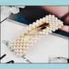 Клипы для волос Barrettes Jewelry Design Black Beautif Simed Wearls Hairpins Banana Accessories для женщин -девочек Оптовые капли доставки 2021