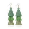 Bohemian Hand-made tassel earrings Party Favor Europe and The United States to restore ancient ways national wind long style personality earring