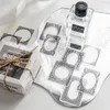 ギフトラップPCS透明な黒と白のボーダーステッカーパックDIY日記飾りラベルステッカースクラップブッキング材料GiftGift