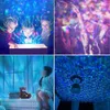 Star Projector Galaxy Lighting Starry Ocean Wave 2 In 1 Projectors with Remote Control 10 Colors 3 Lighting Mode Built-in Bluetooth Speaker Timer Function