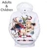 Men's Hoodies & Sweatshirts 3D Christmas Fashion Cartoon Men Women Children Spring Autumn Classic Pullovers Kids ClothesMen's