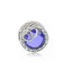 Ciondolo in argento sterling 925 Boosbiy 2pz 45 stili Argento placcato Blu Shinning Star Perline a forma di cuore Perline Pandora Charms Bracciale Accessori gioielli fai da te