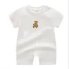 Pasgeboren baby rompertjes meisjes jongen korte mouw kleding set katoenen print peuter baby jumpsuits kinderen pyjama 0-24 maanden