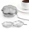 Passoire à thé en acier inoxydable, filtre à thé en forme de fleur, diffuseur, accessoires de service à thé pour la maison et le bureau