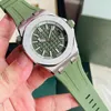 Mens Saatler Mekanik Saat Spor Kolluluğu 42mm Yumuşak Kauçuk Kayış Safir Su Geçirmez Orologi Di Lusso Çok Renkli Kol saatleri