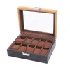 Uhrenboxen, doppelfarbig, modisch, Holz-Display-Box, Organizer, Top-Holzetui, Aufbewahrung, Verpackung, Geschenk, Schmuck, Uhrenbox