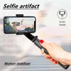 Selfie Stick Gimbal Stabilizers 스마트 폰 핸드 헬드 삼각대 방지 방지 무선 블루투스 원격 제어 확장형 접이식 W220413