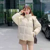 Femmes hiver parkas femmes épaissir manteau bouffant veste chaude avec fourrure capuche amovible 2022 printemps automne hiver L220725