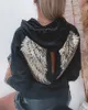 Women's Hoodies Sweatshirt Sweatshirt Pullover Long Sleeve Fashion Sequin Wing Pattern Cutout Hooded Top Casual Hoodie 230206