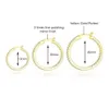 989E Big Round Zircon Hoop Ooy Earrings for Women 3 Gold plaquée bijoux CZ Nickel 3177585