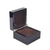 Titta på lådor fall Fashion Luxury Black Wood Gigh-klass Flanell Storage Box Lack Polished Brand Display Gift Jewelry Organizerwatch Hele