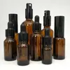 Amber Bottles With Caps Brown Glass Essential Oil Liquid Dropper Bottles Pipette Empty Bottle In Stocks